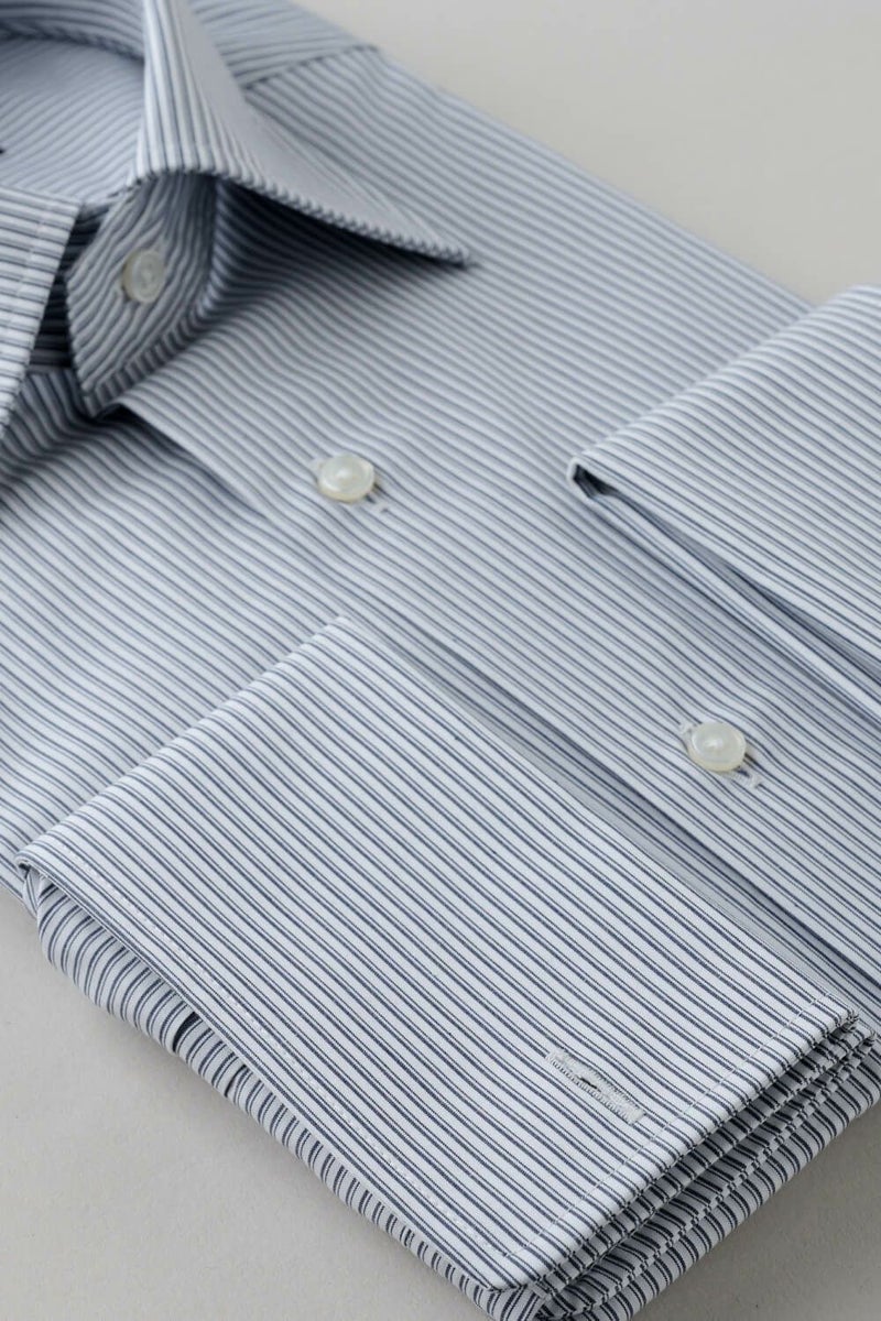 ワイシャツ 8004P-C11A-NAVY-カフス