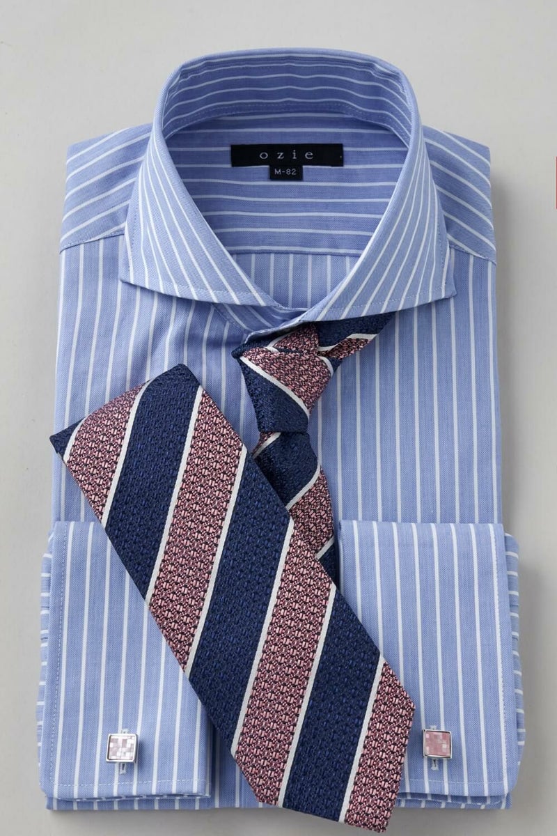 ワイシャツ 8006-C11B-BLUE-コーディネート