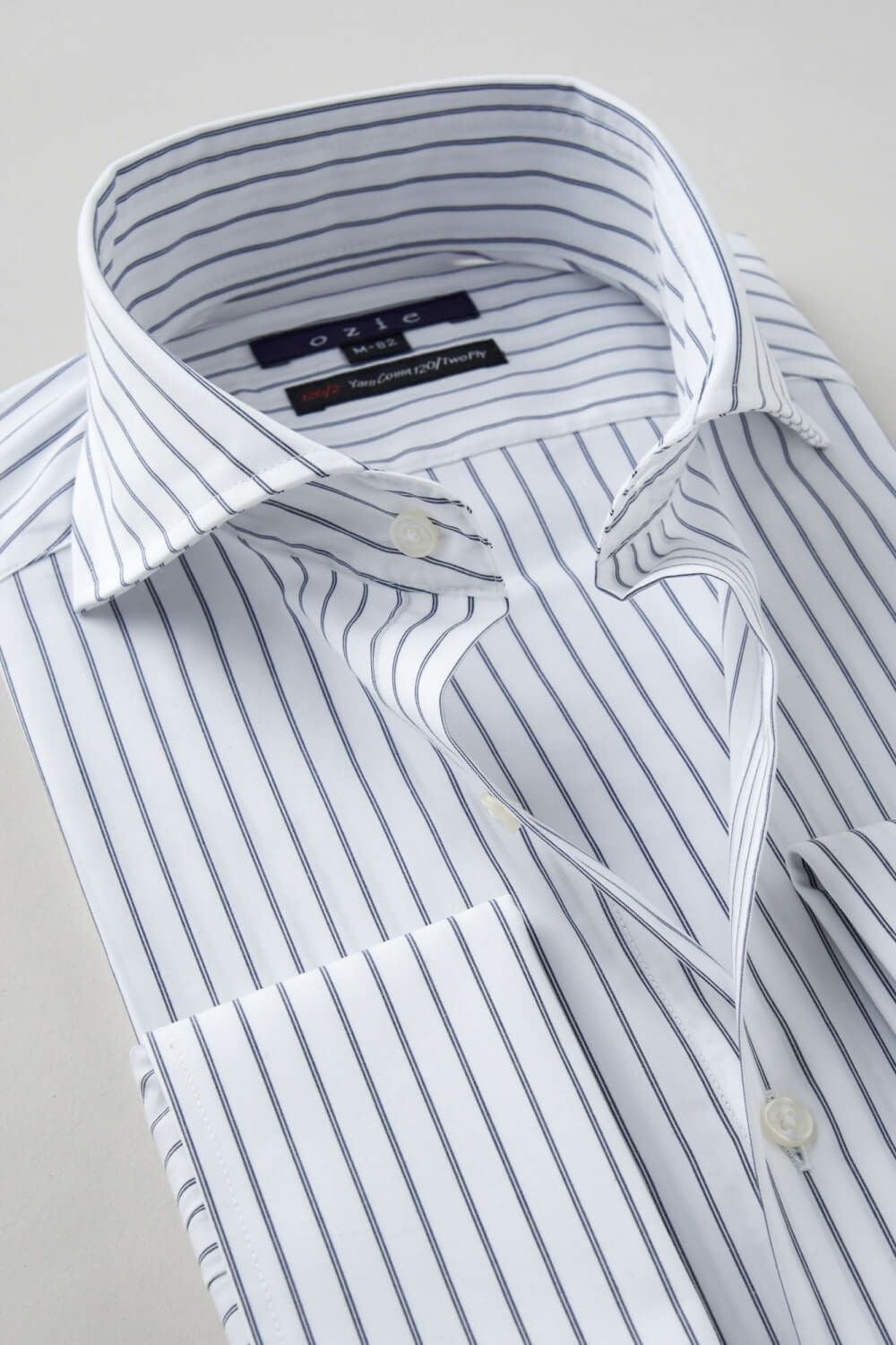 ワイシャツ 8006P-C11A-NAVY-衿2