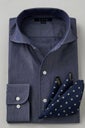ワイシャツ 8045-C11A-NAVY-コーディネート