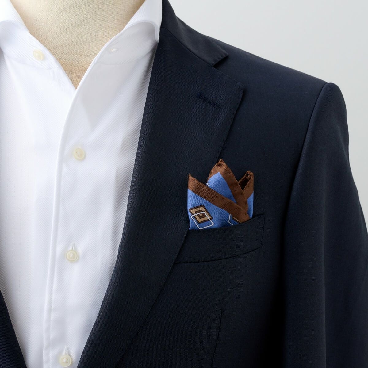 ポケットチーフ CHI-B-002-BLUE