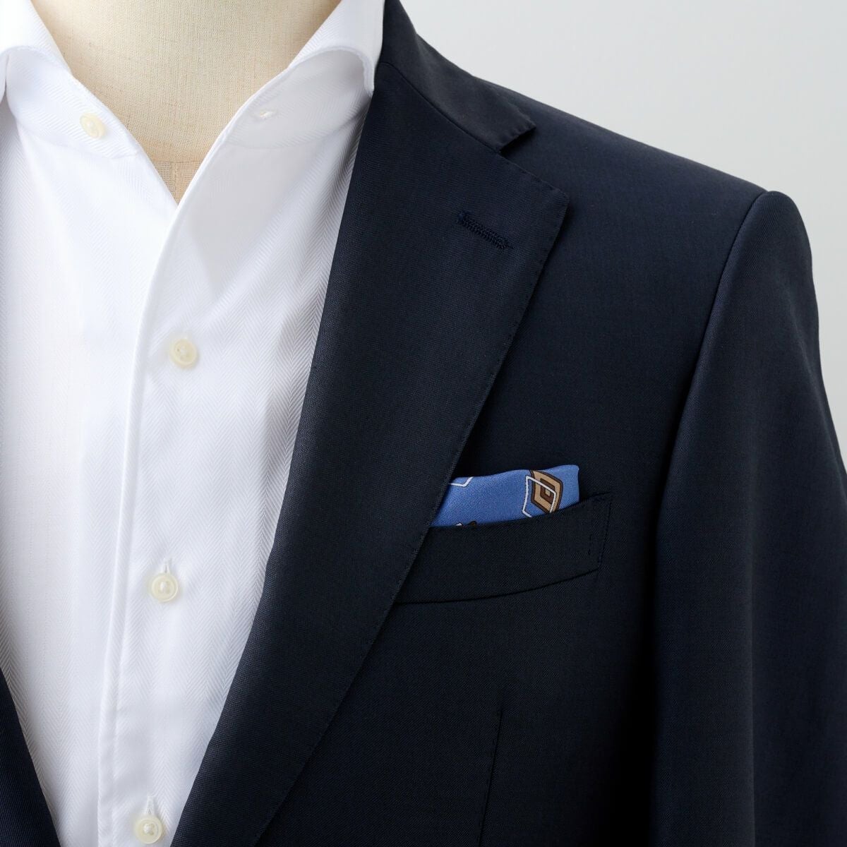 ポケットチーフ CHI-B-002-BLUE