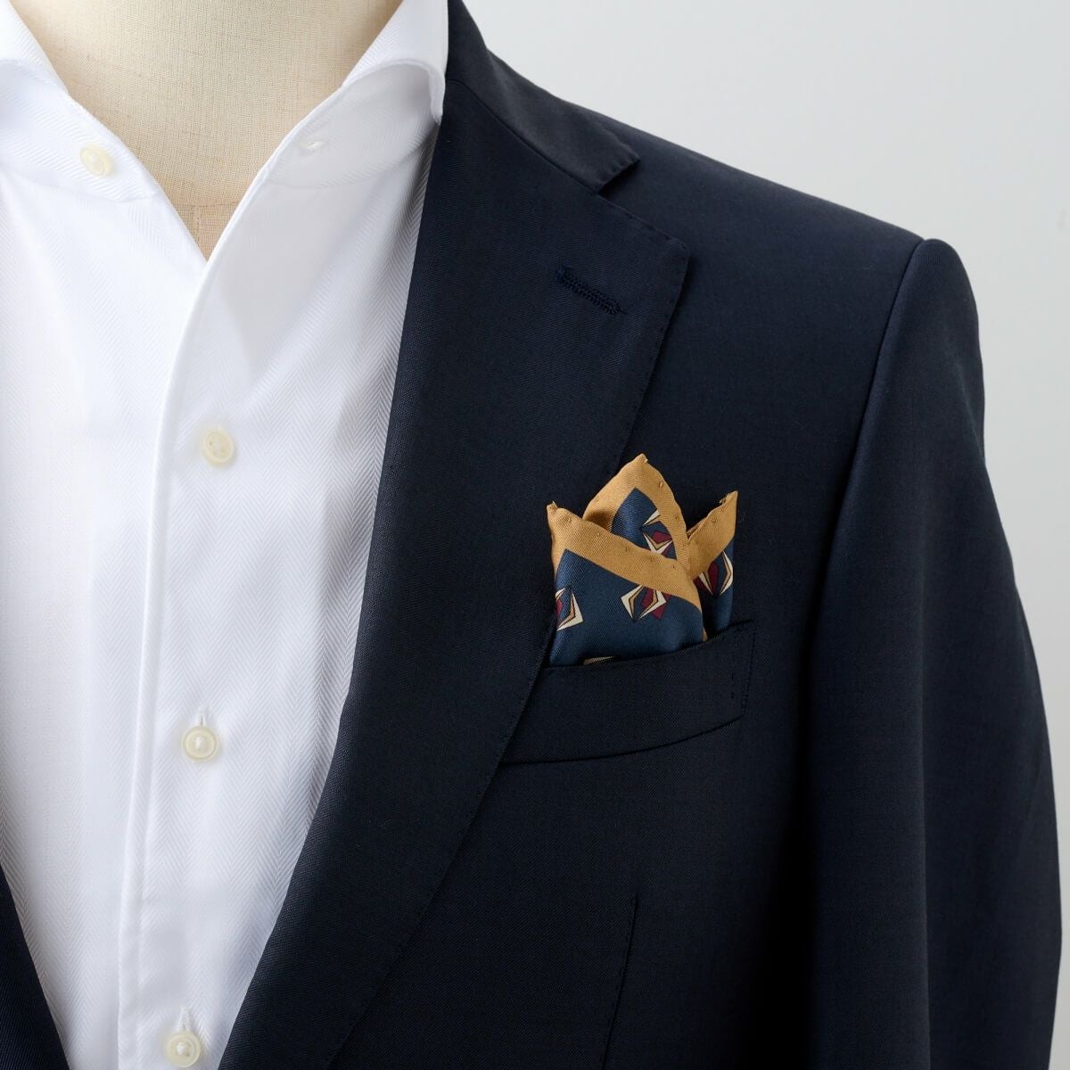 ポケットチーフ CHI-B-003-NAVYBLUE