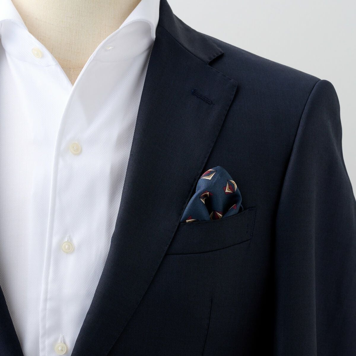 ポケットチーフ CHI-B-003-NAVYBLUE