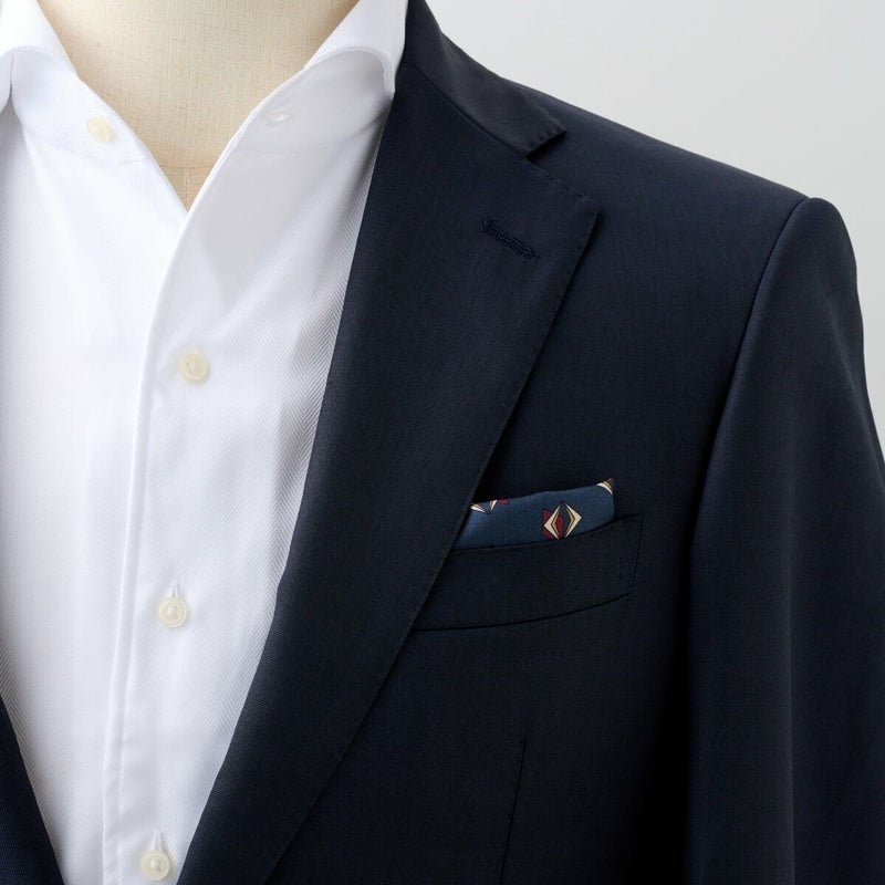 ポケットチーフ CHI-B-003-NAVYBLUE