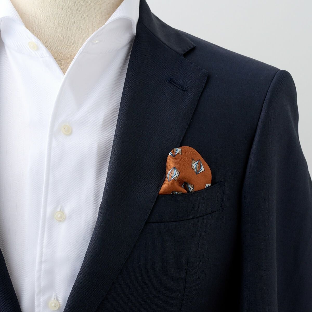 ビジネスから結婚式までメンズ小物 CHI-B-004-ORANGE