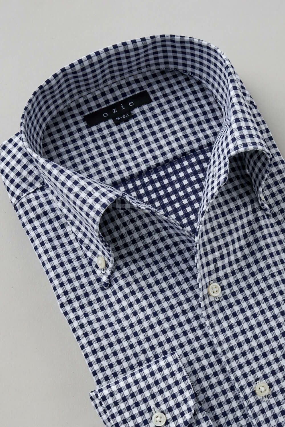 ワイシャツ 8051-C11B-NAVY-衿1