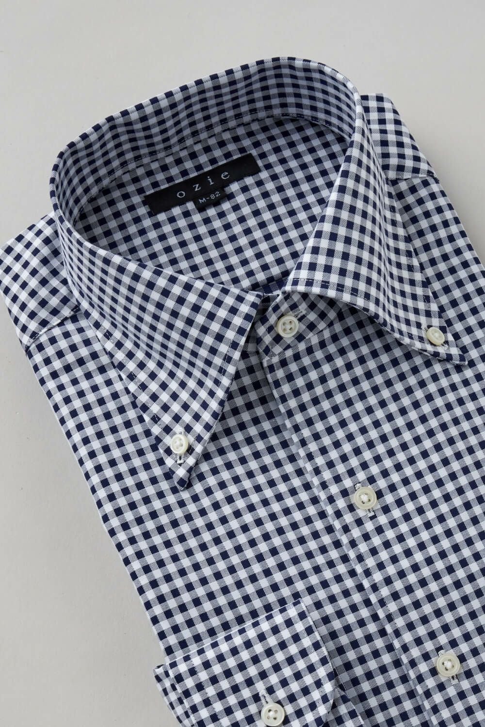 ワイシャツ 8051-C11B-NAVY-衿3