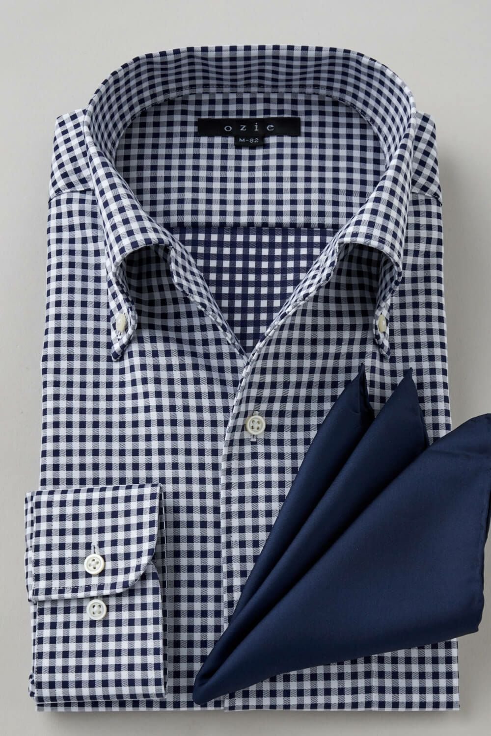 ワイシャツ 8051-C11B-NAVY-コーディネート