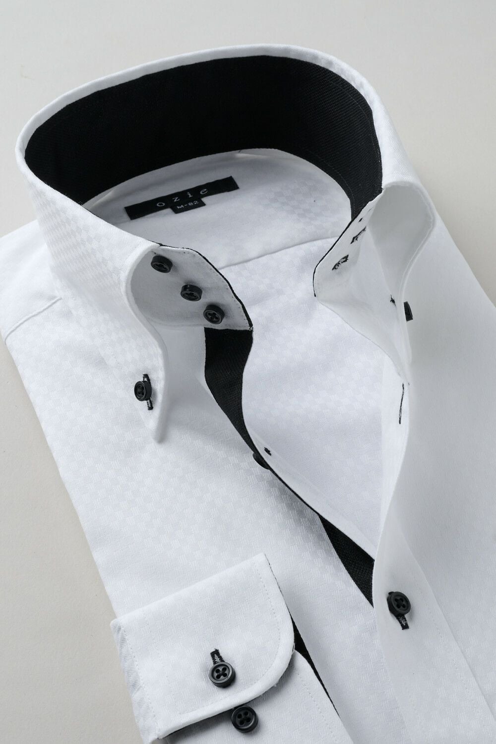 ワイシャツ 8058-C11A-WHITE-衿2