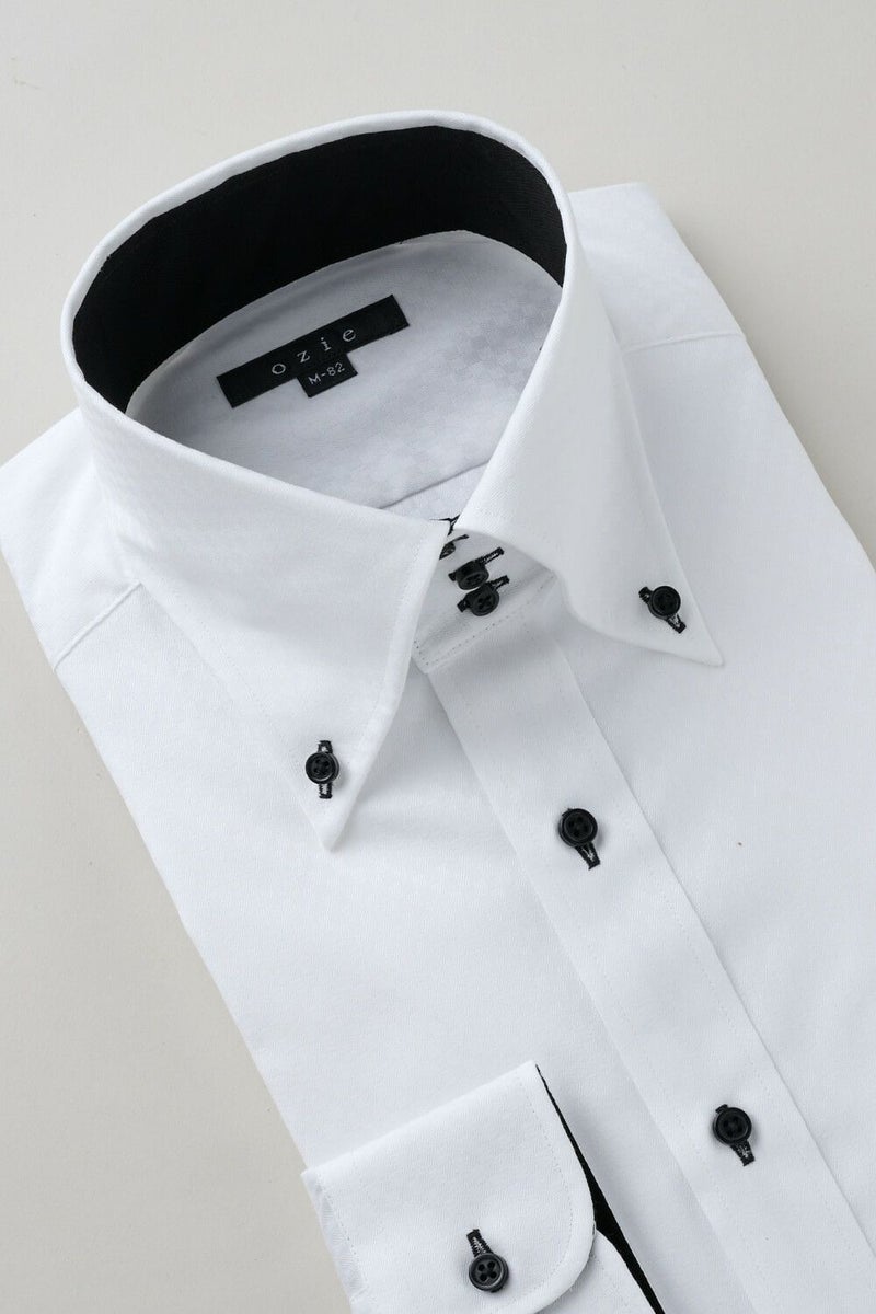 ワイシャツ 8058-C11A-WHITE-衿3