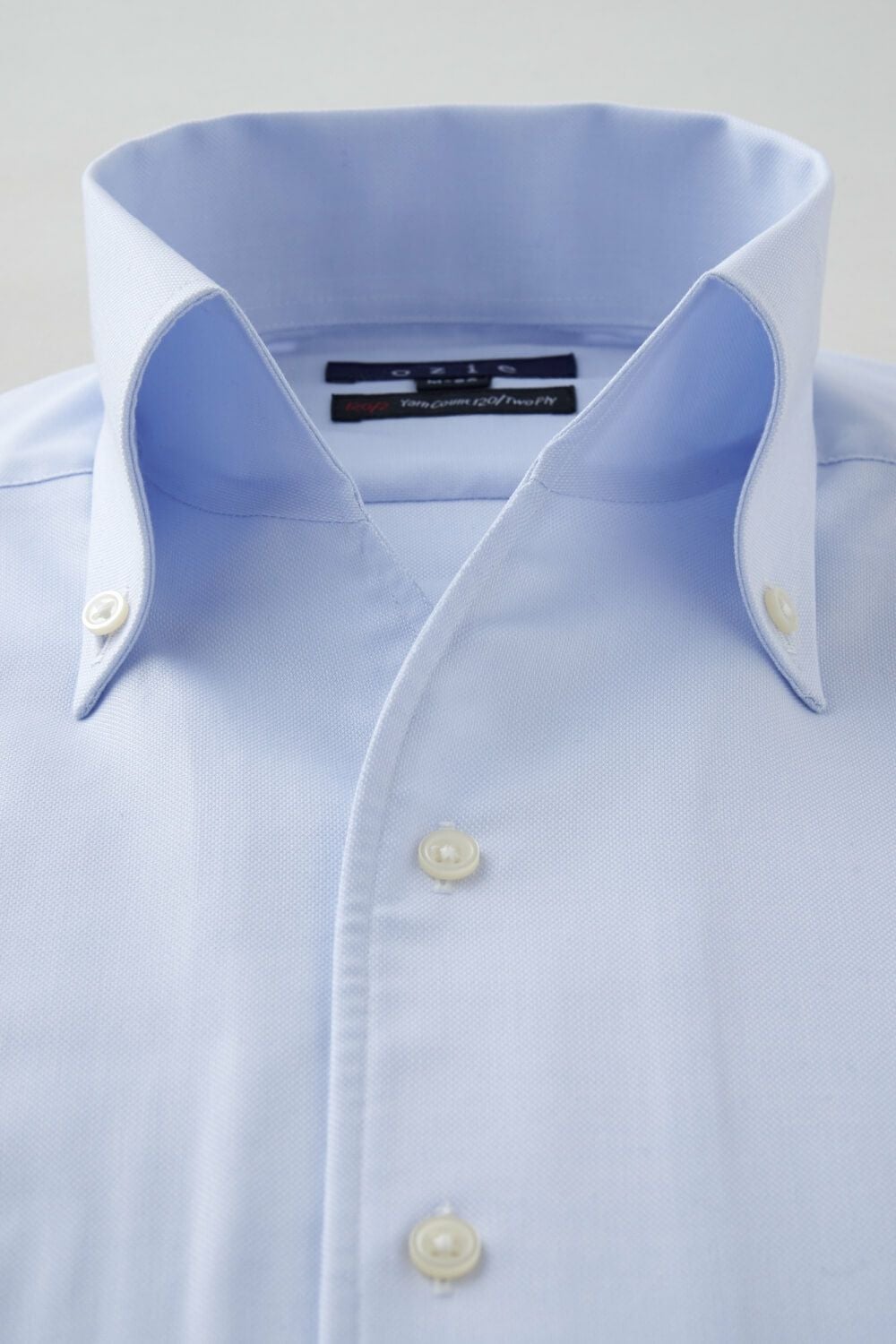 ワイシャツ 8044P-C11A-SAX-衿1