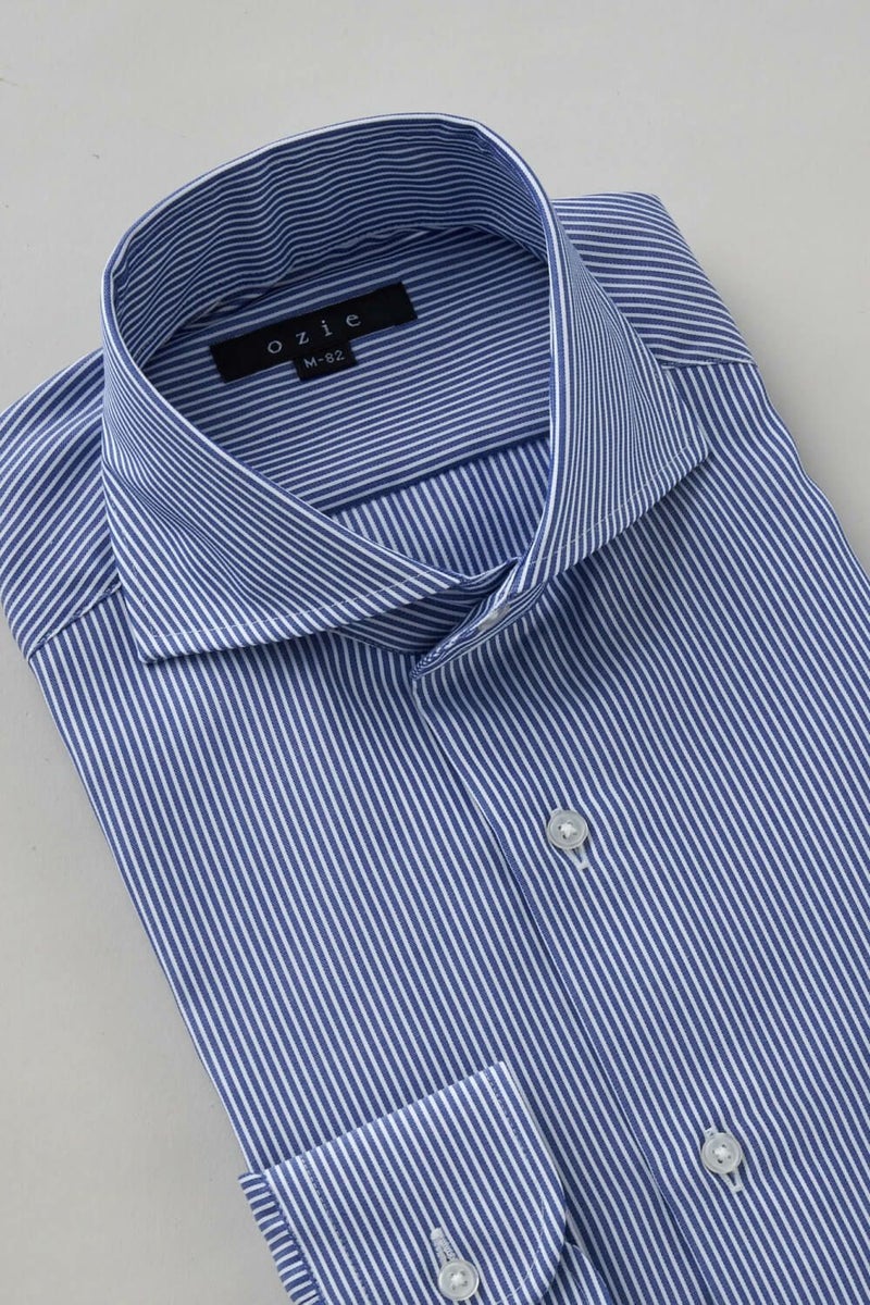 ワイシャツ 8070-C12A-BLUE-衿3