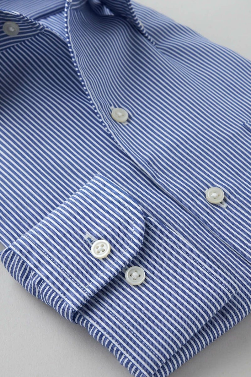 ワイシャツ 8051-C12A-BLUE-カフス