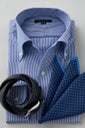 ワイシャツ 8051-C12A-BLUE-コーディネートイメージ