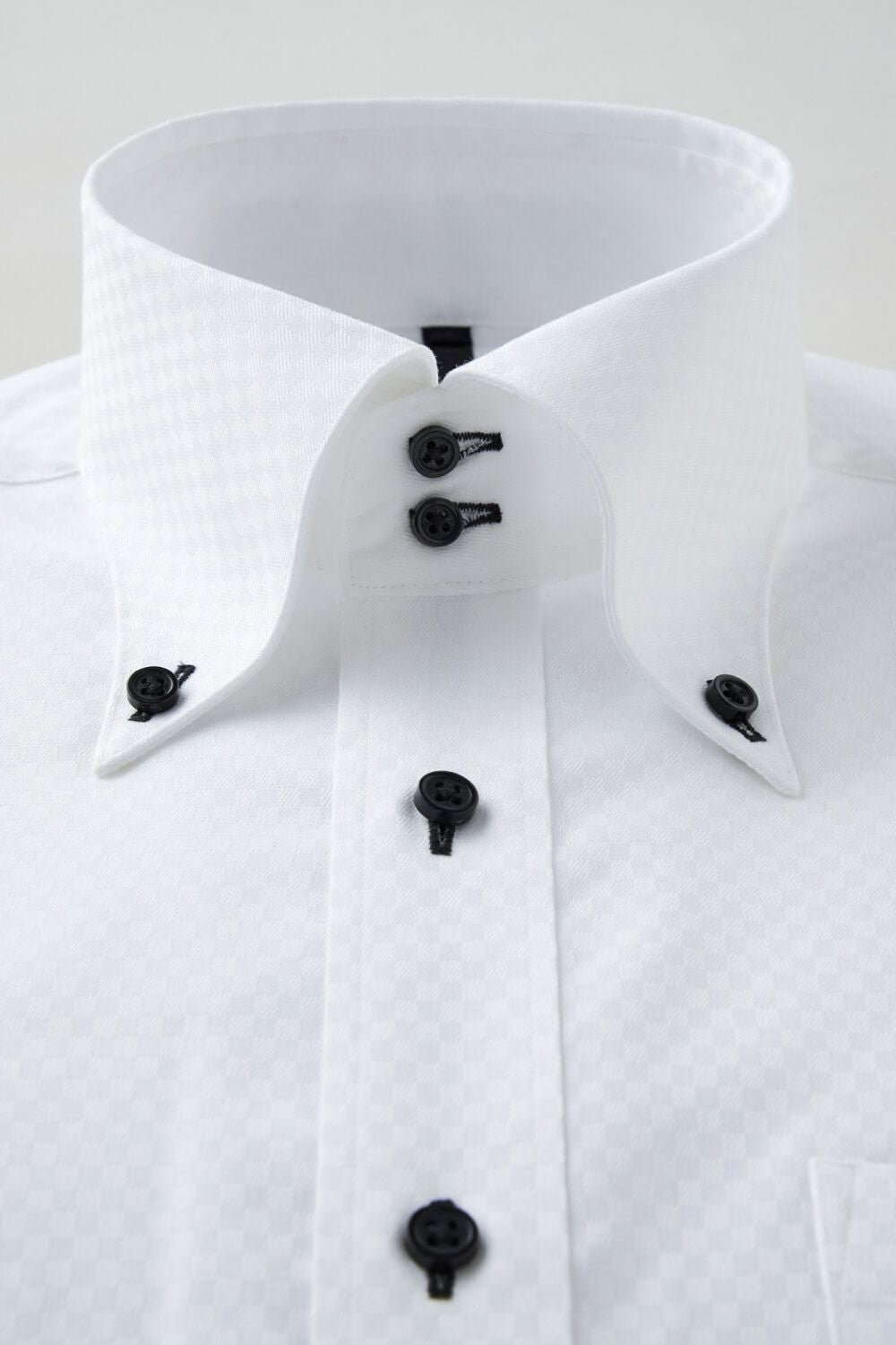 ワイシャツ 8065T-C12A-WHITE-衿1