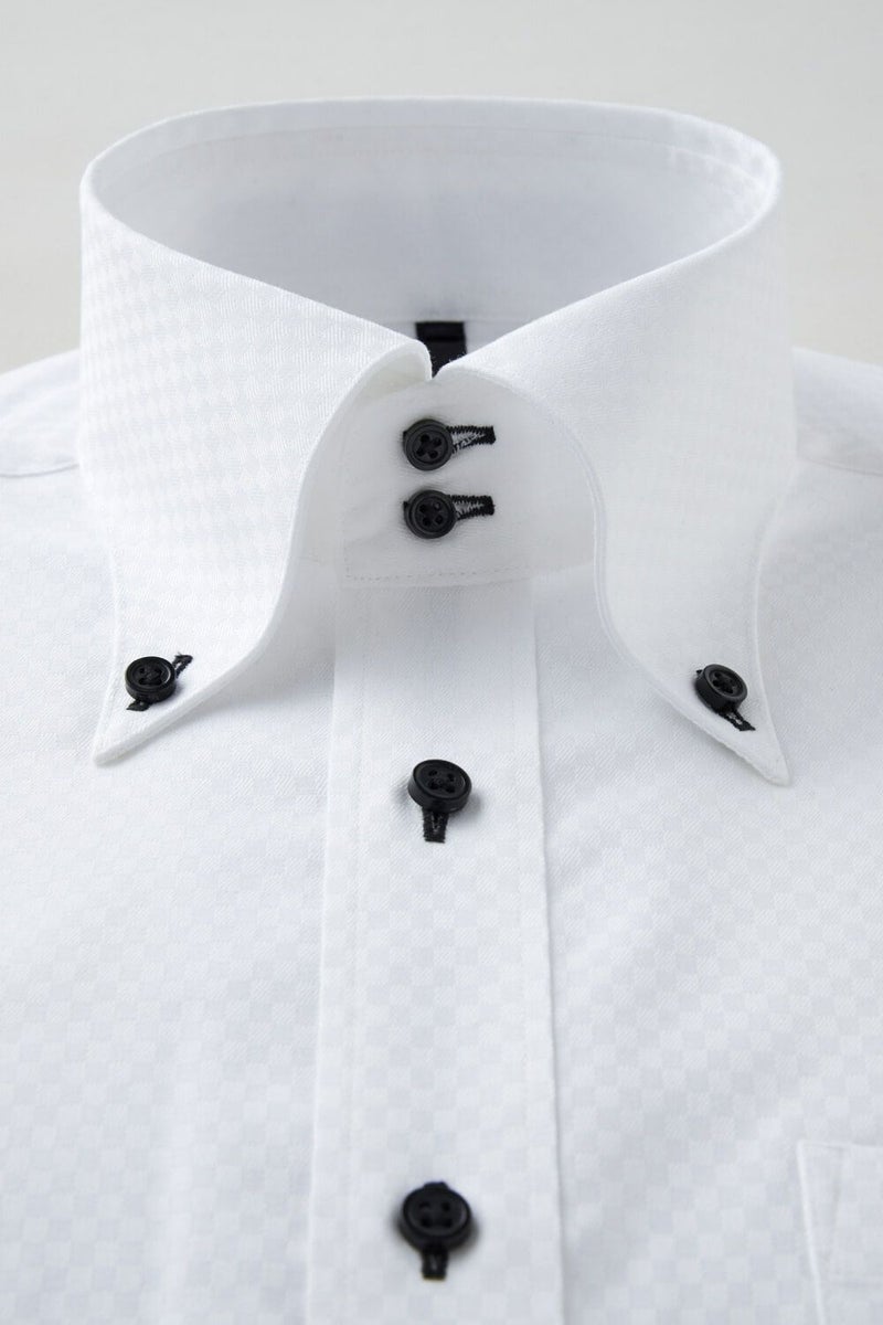 ワイシャツ 8065T-C12A-WHITE-衿1