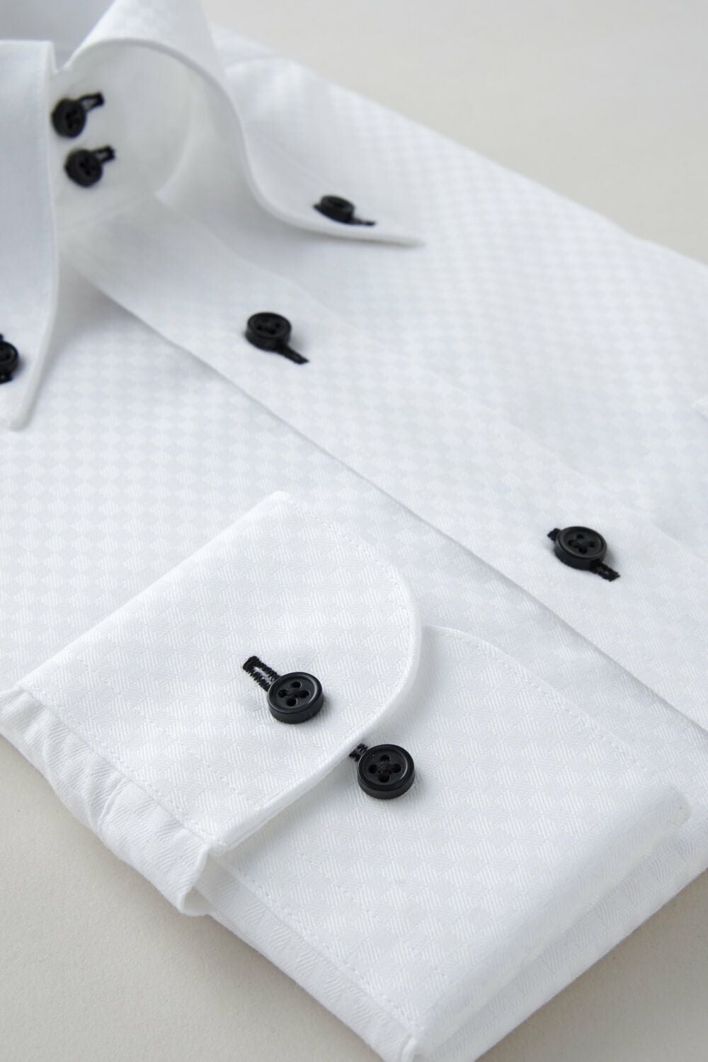 ワイシャツ 8065T-C12A-WHITE-カフス