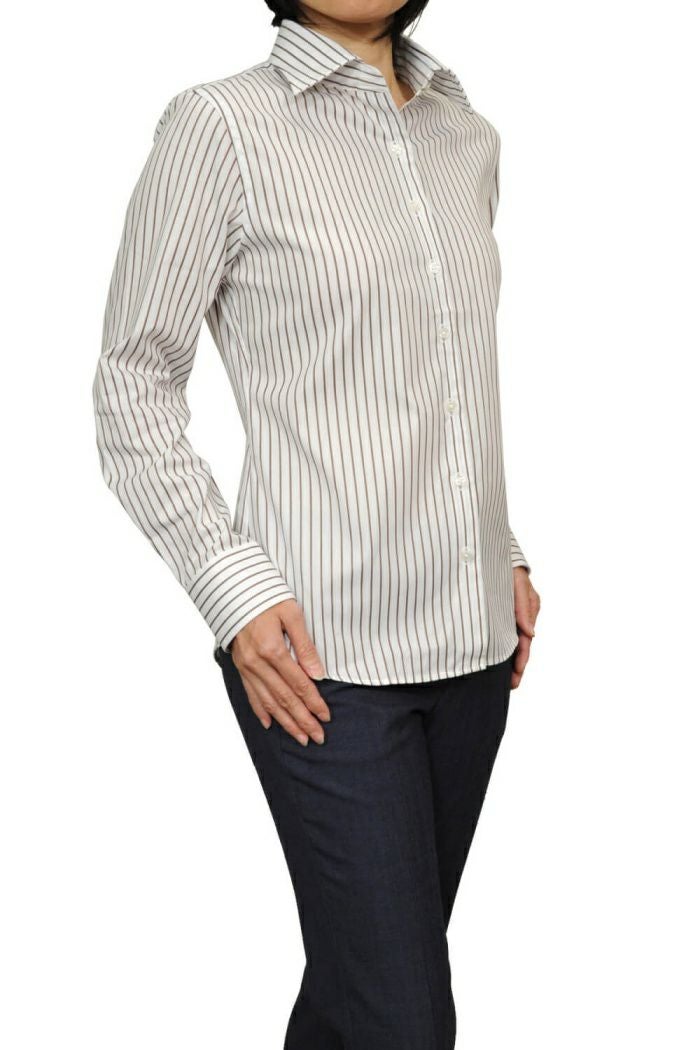 レディースシャツ 6071-N10-WHITE-アウト