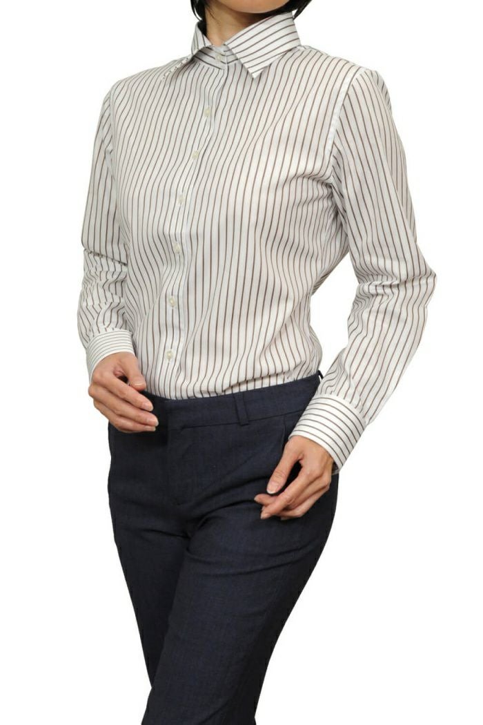 レディースシャツ 6071-N10-WHITE-イン