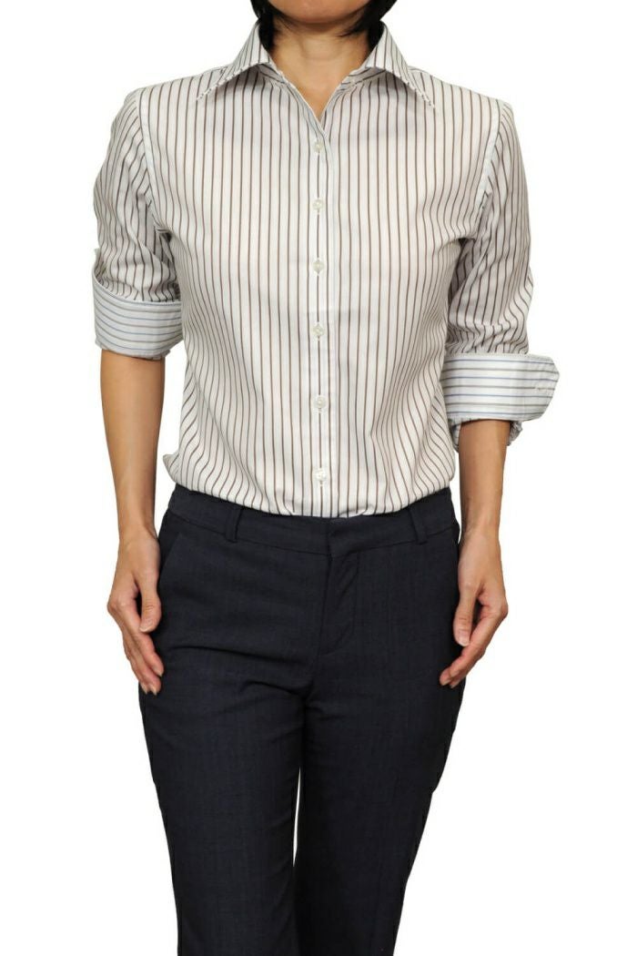 レディースシャツ 6071-N10-WHITE-イン