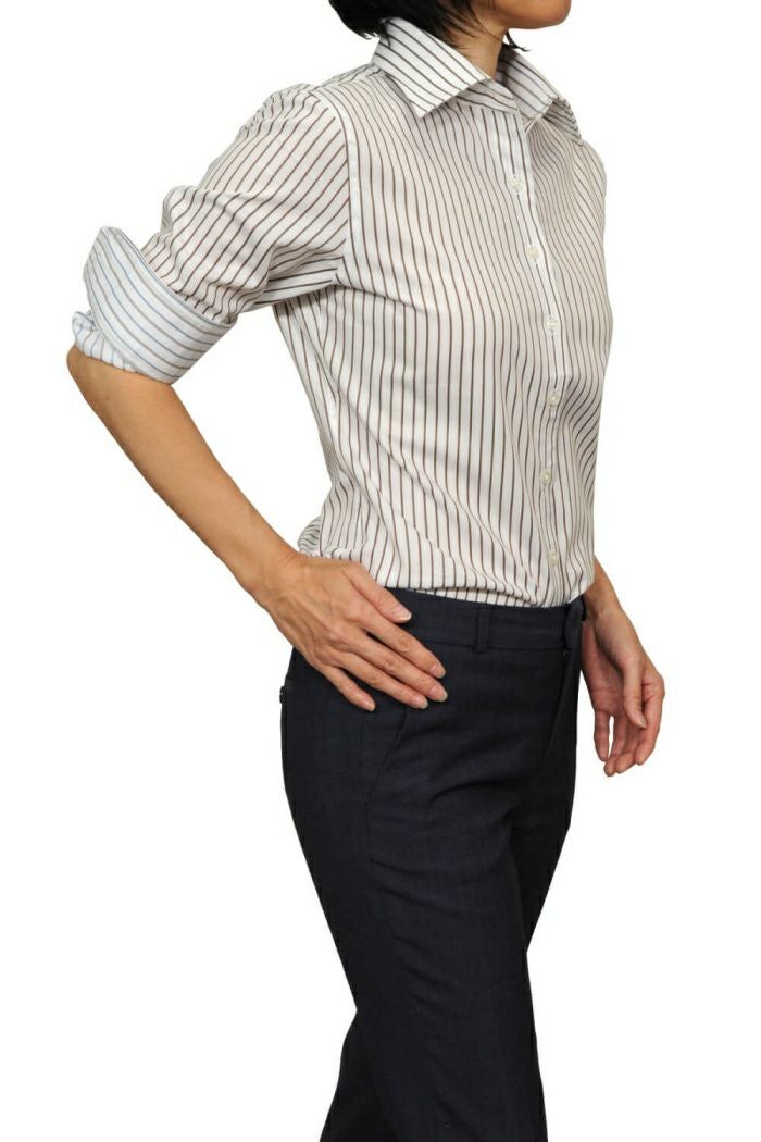 レディースシャツ 6071-N10-WHITE-イン