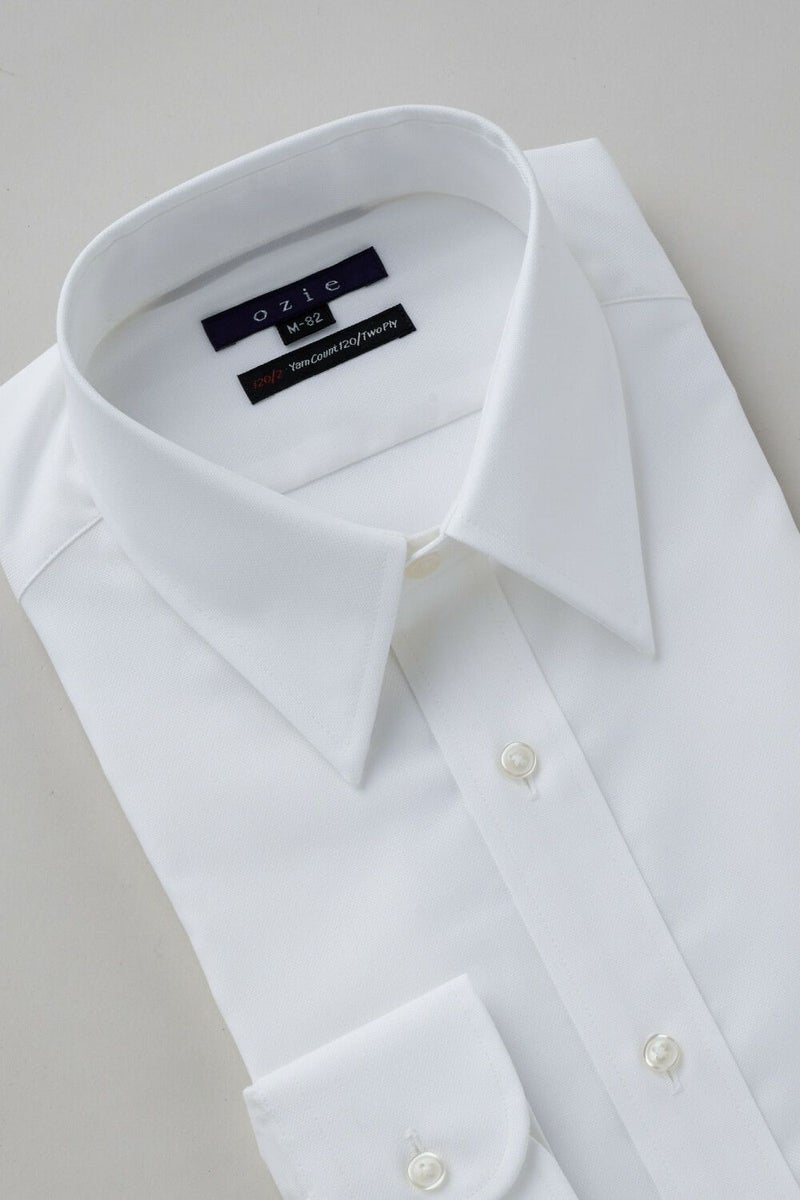 ワイシャツ 8078P-X01A-WHITE-衿3