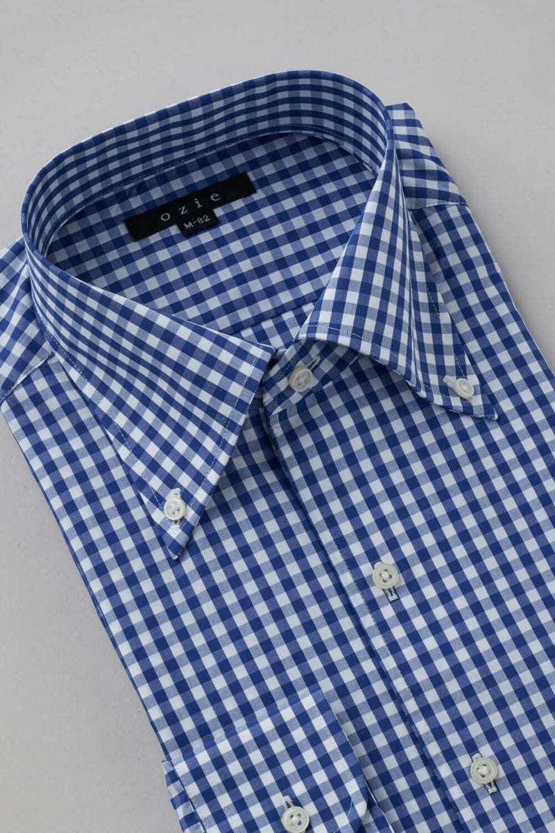 ワイシャツ 8051-X01A-BLUE-衿3