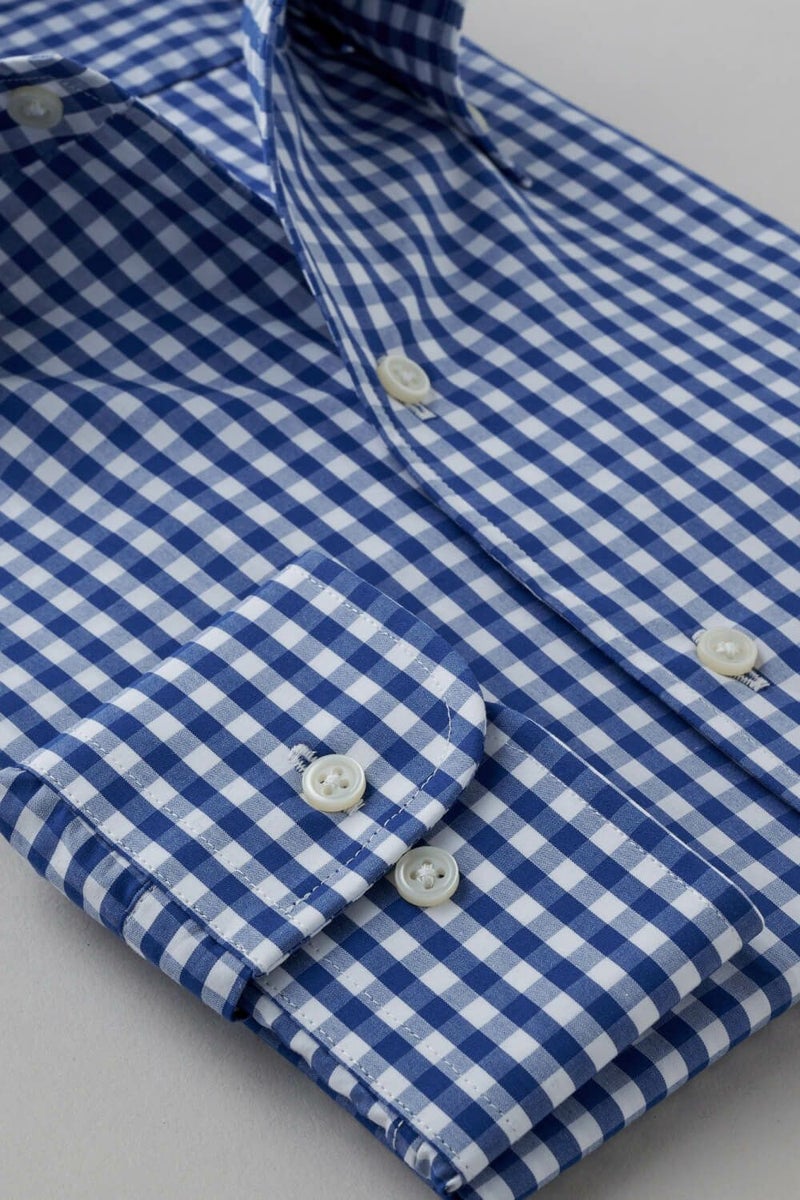 ワイシャツ 8051-X01A-BLUE-カフス