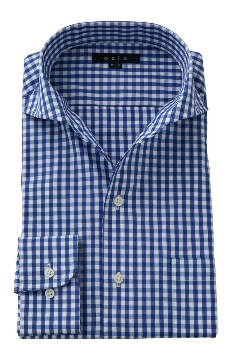 ワイシャツ 8045-X01A-BLUE