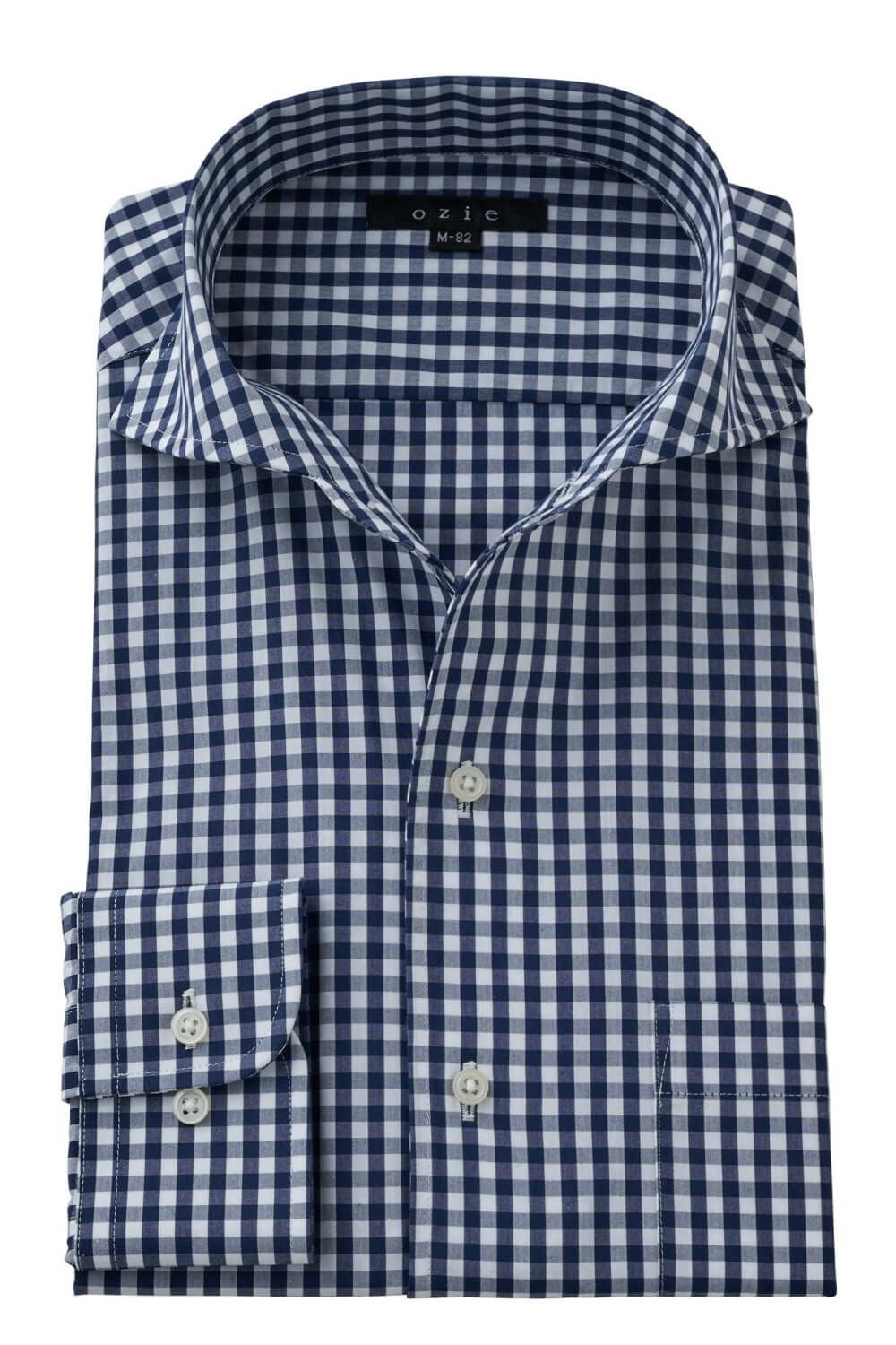 メンズワイシャツ・カッターシャツ 8045-X01B-NAVY