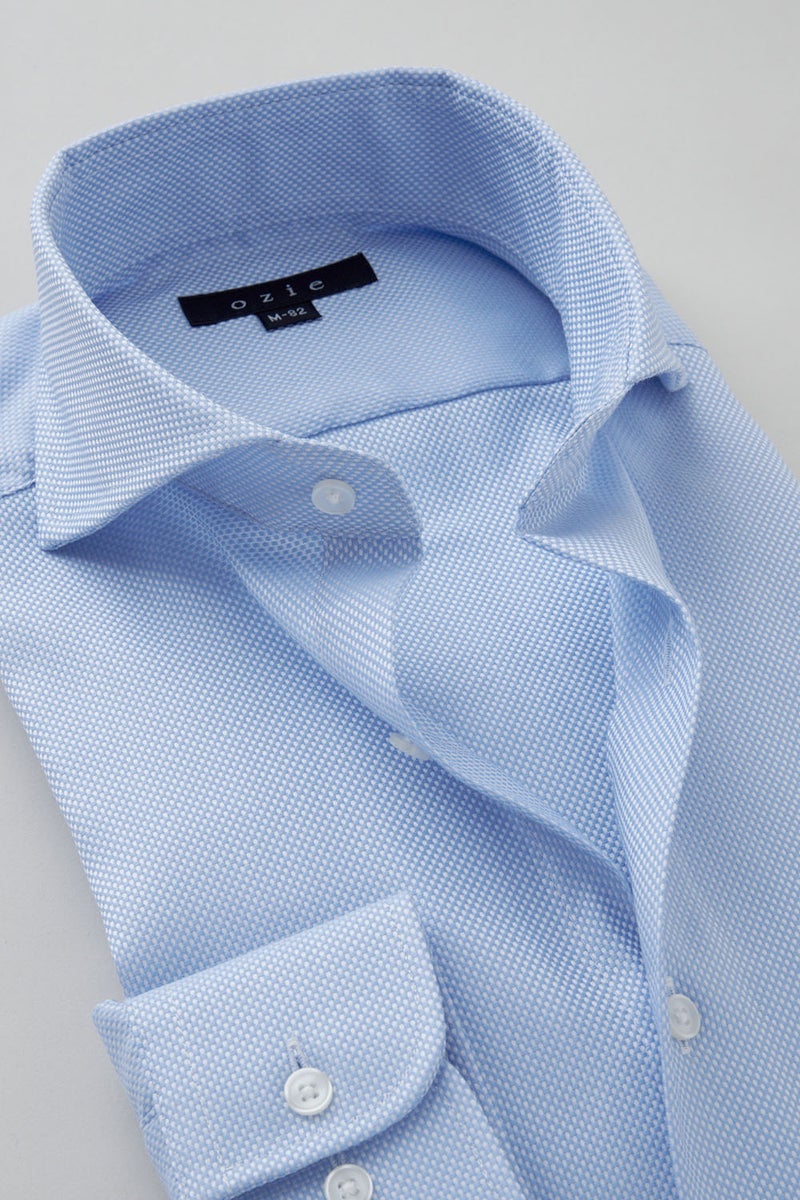 ワイシャツ 8070-X02A-BLUE-衿2