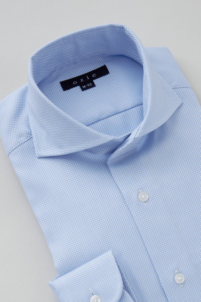 ワイシャツ 8070-X02A-BLUE-衿3