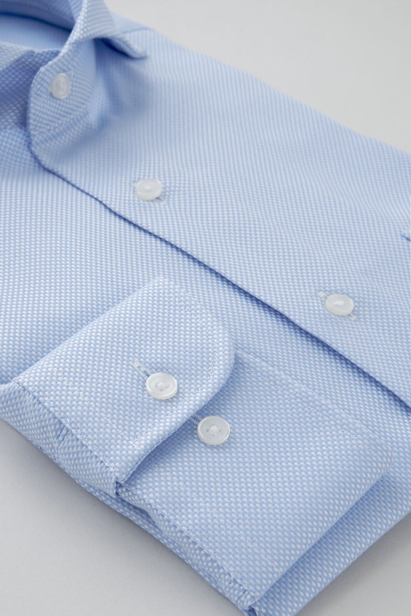 ワイシャツ 8070-X02A-BLUE-カフス