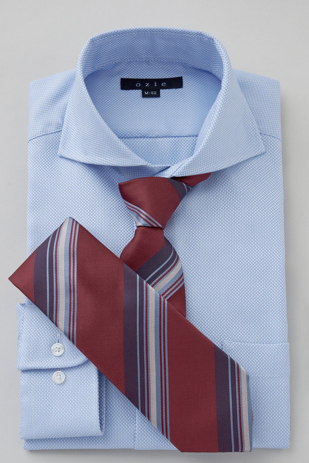 ワイシャツ 8070-X02A-BLUE-コーディネートイメージ