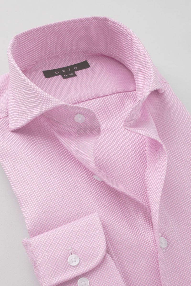 ワイシャツ 8070-X02B-PINK-衿2