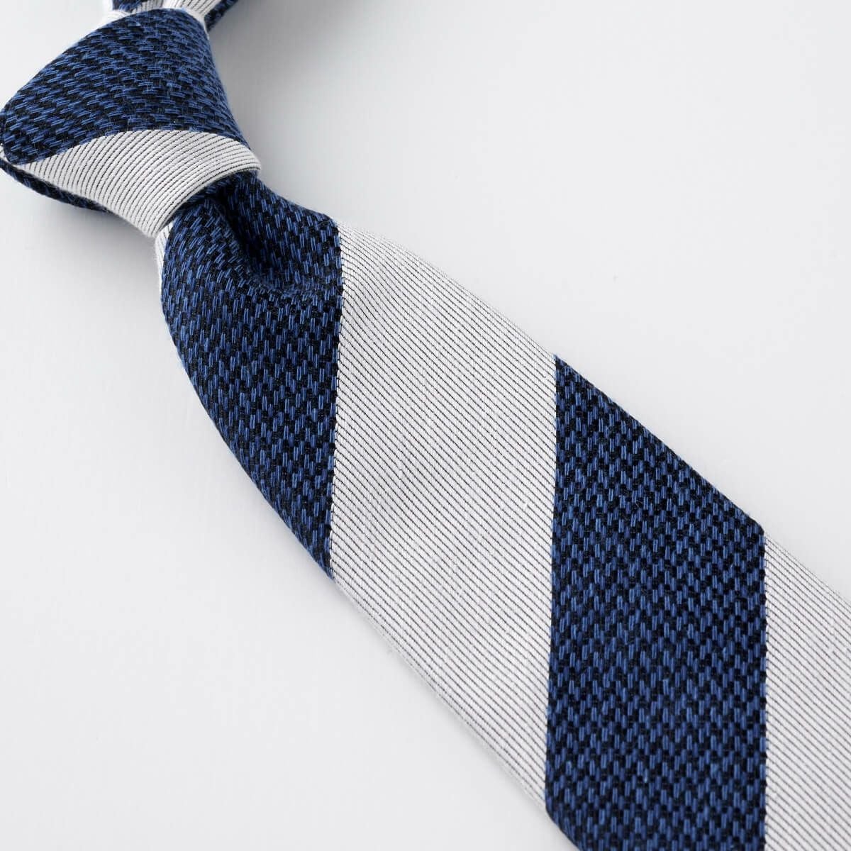 ネクタイ NL-094-SILVER-結び