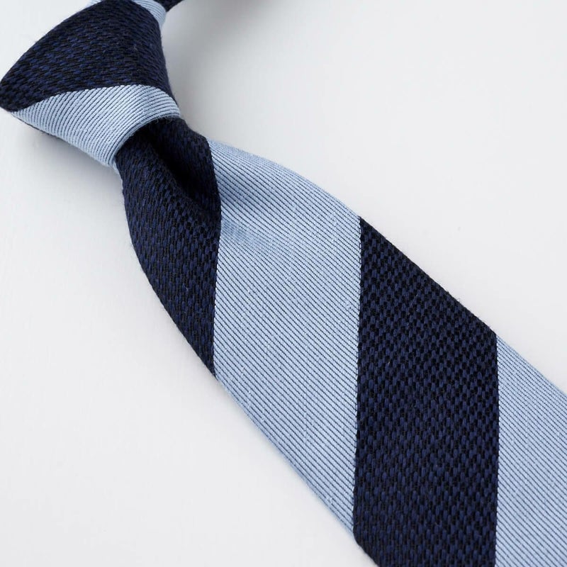 ネクタイ NL-095-SAXBLUE-結び