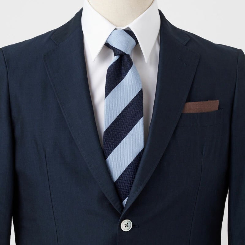 ネクタイ NL-095-SAXBLUE-コーディネート