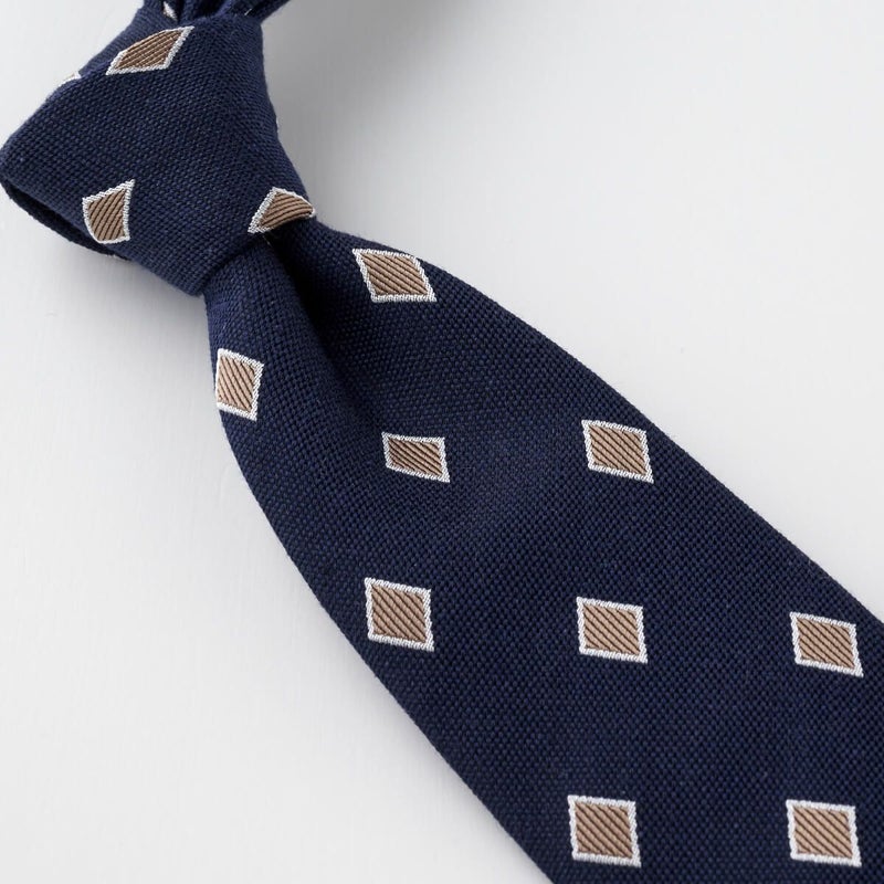 ネクタイ NL-097-NAVYBLUE-結び