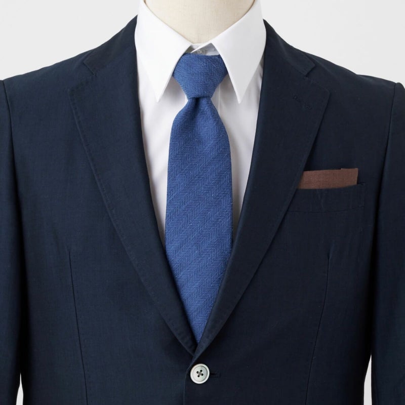ネクタイ NL-098-BLUE-コーディネート
