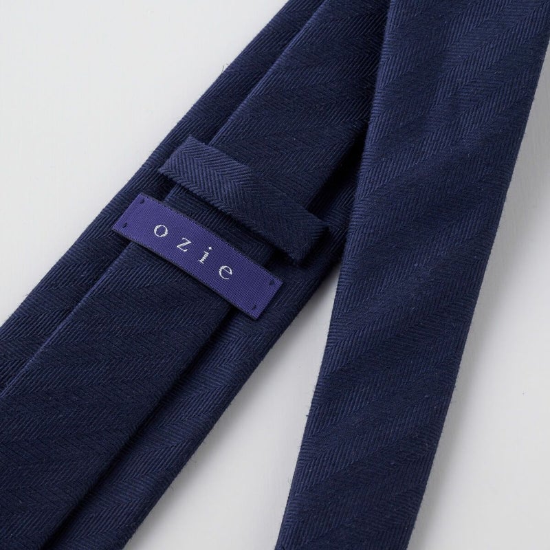 ネクタイ NL-099-NAVYBLUE-裏