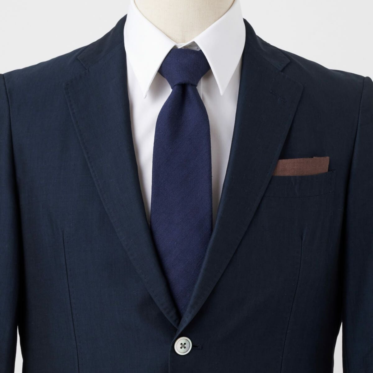 ネクタイ NL-099-NAVYBLUE-コーディネート