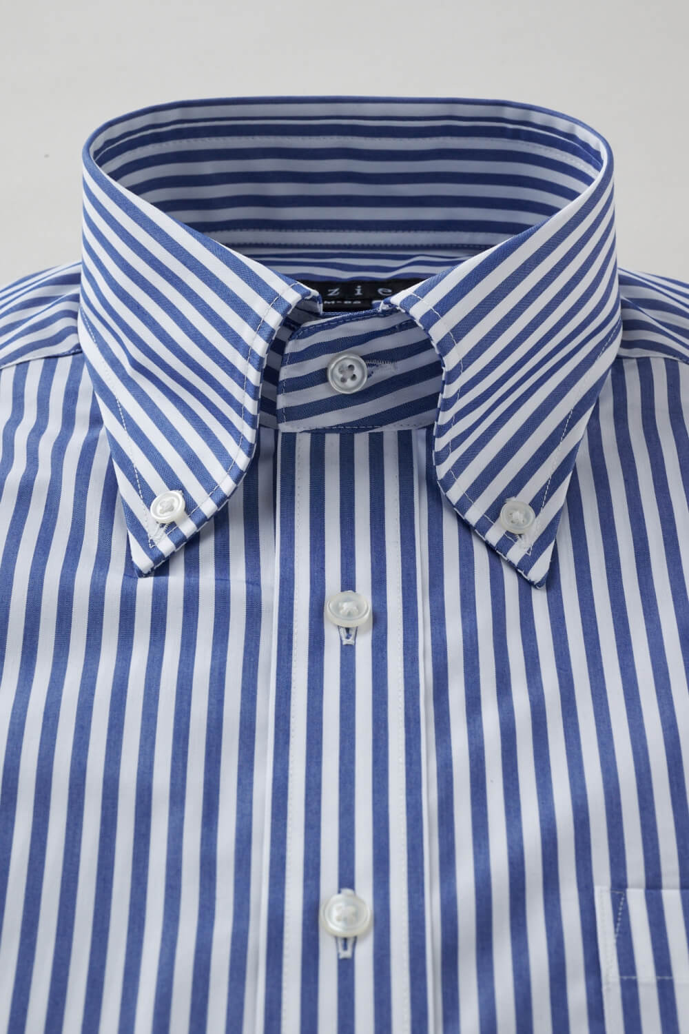 ワイシャツ 8009-X02A-NAVY-衿1