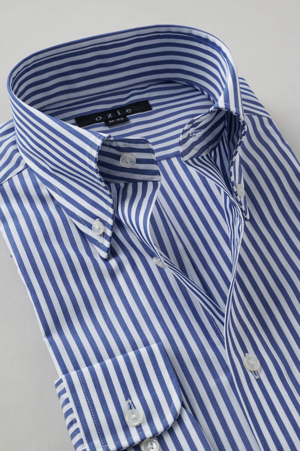 ワイシャツ 8009-X02A-NAVY-衿2