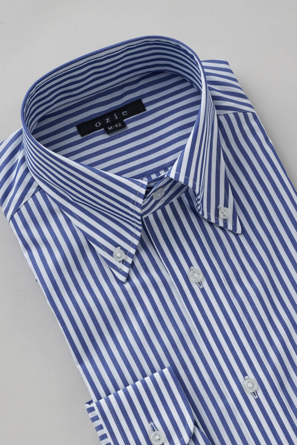 ワイシャツ 8009-X02A-NAVY-衿3