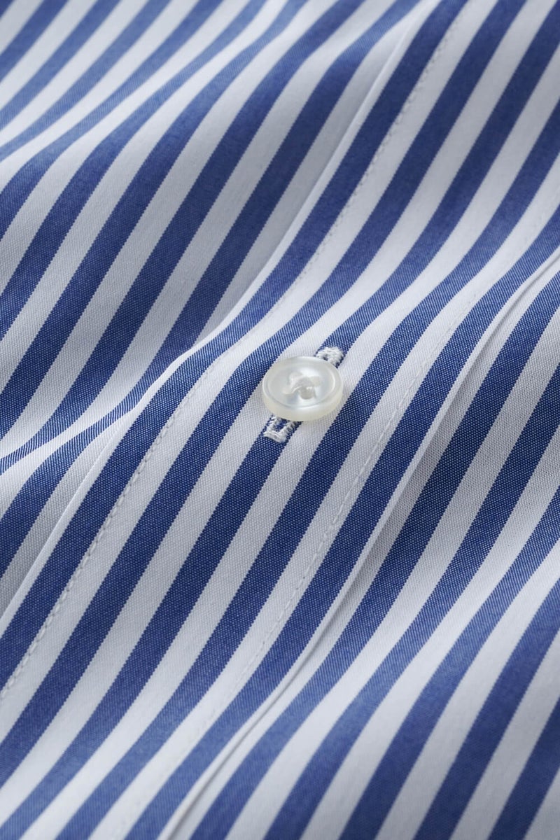 ワイシャツ 8009-X02A-NAVY-生地