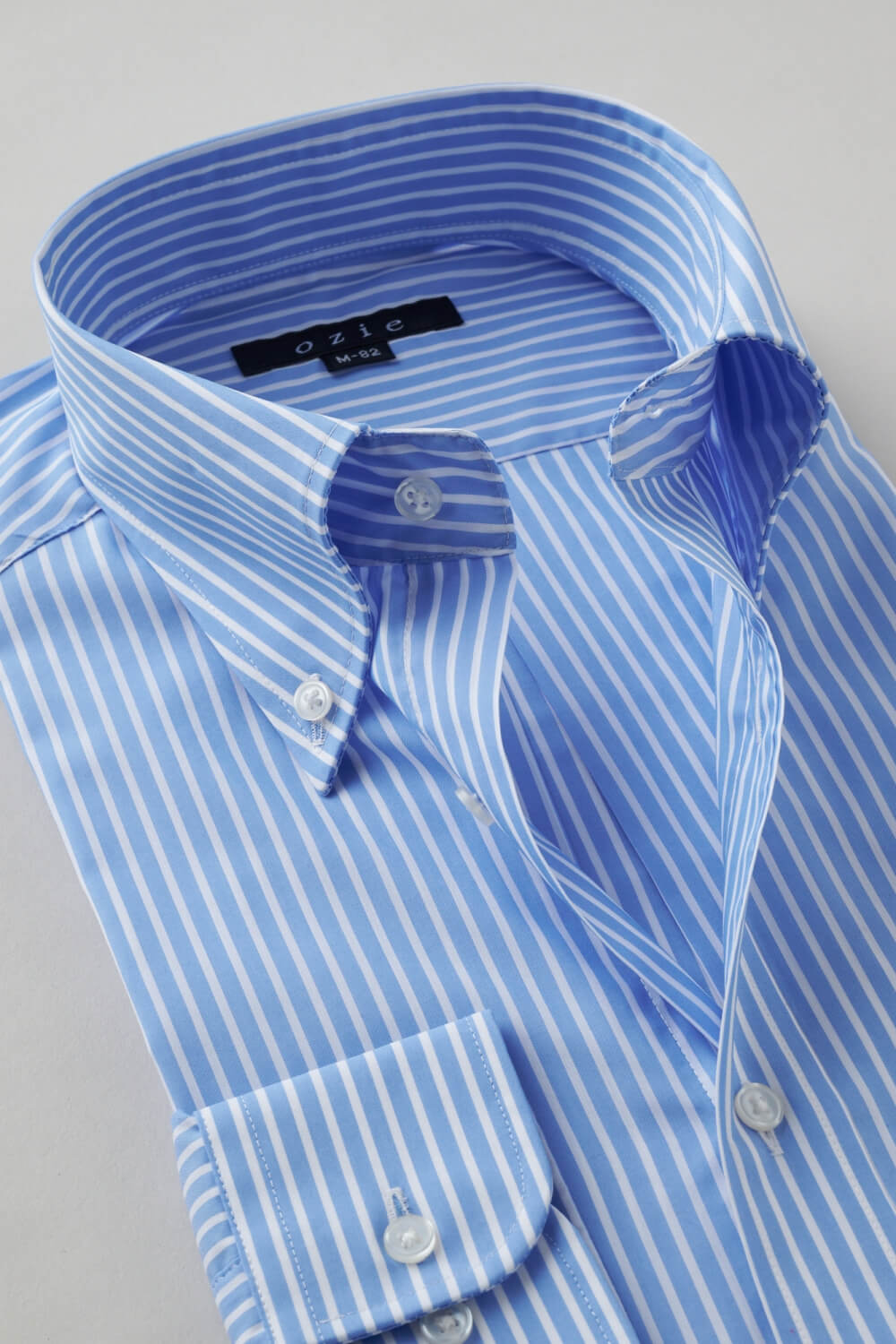 ワイシャツ 8009-X02B-BLUE-衿2