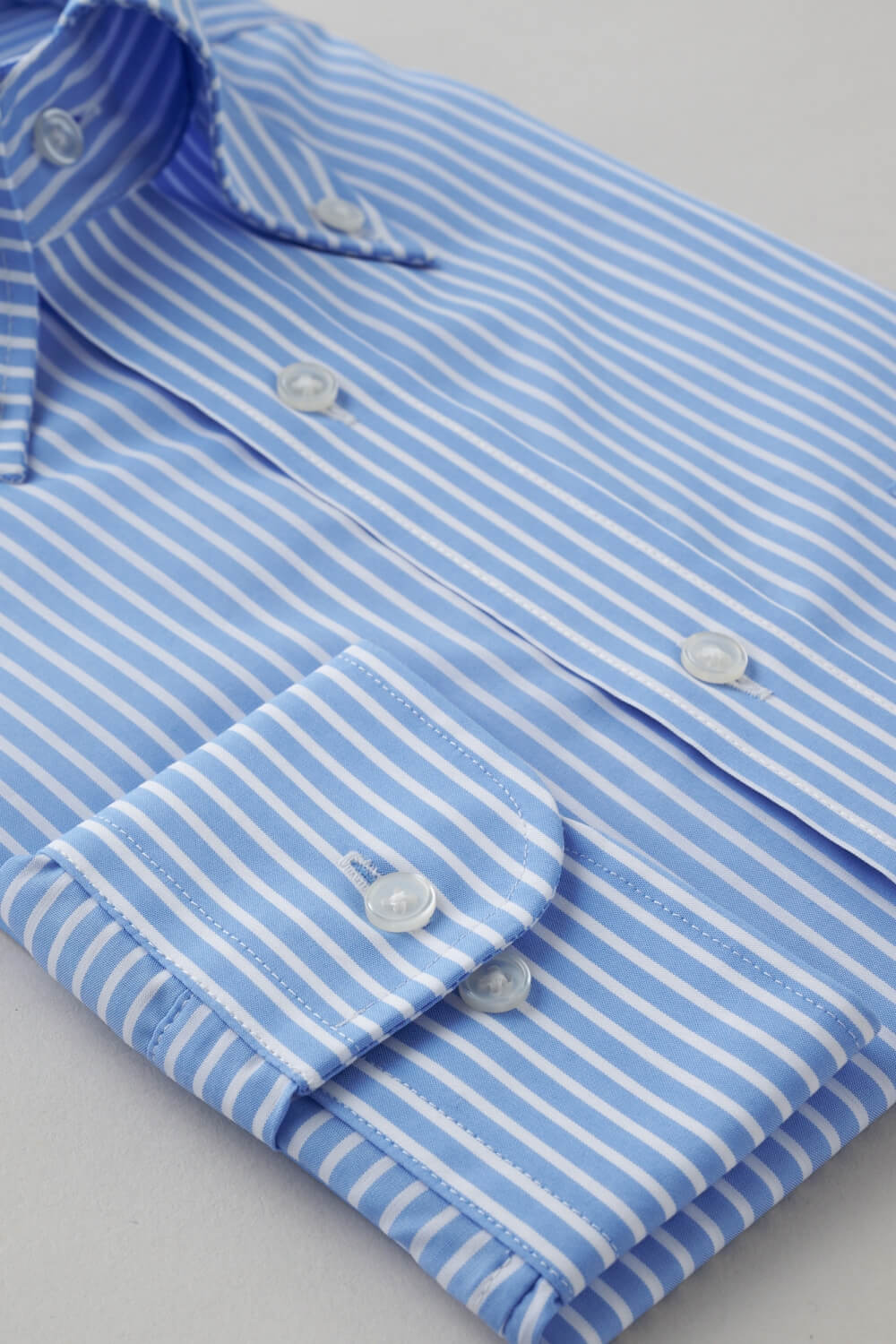 ワイシャツ 8009-X02B-BLUE-カフス