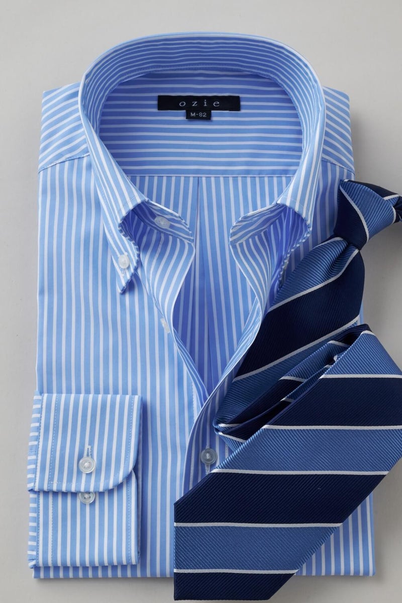 ワイシャツ 8009-X02B-BLUE-コーディネートイメージ